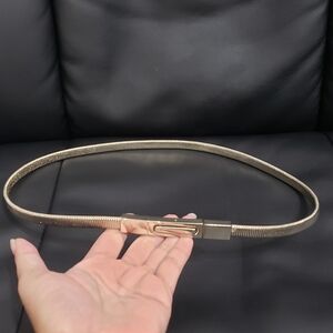 Like New Silver-tone Women's Thin Belt 28"